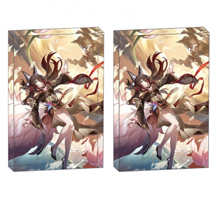 Honkai: Star Rail Anime game acrylic card brick desktop decoration 8X12X1.2cm