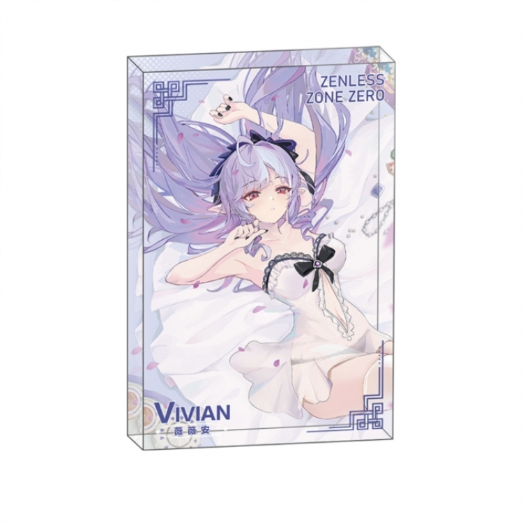 Zenless Zone Zero Anime game acrylic card brick desktop decoration 8X12X1.2cm