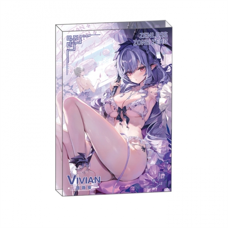Zenless Zone Zero Anime game acrylic card brick desktop decoration 8X12X1.2cm