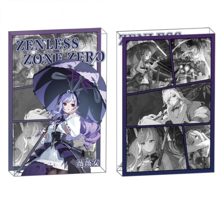 Zenless Zone Zero Anime game acrylic card brick desktop decoration 8X12X1.2cm