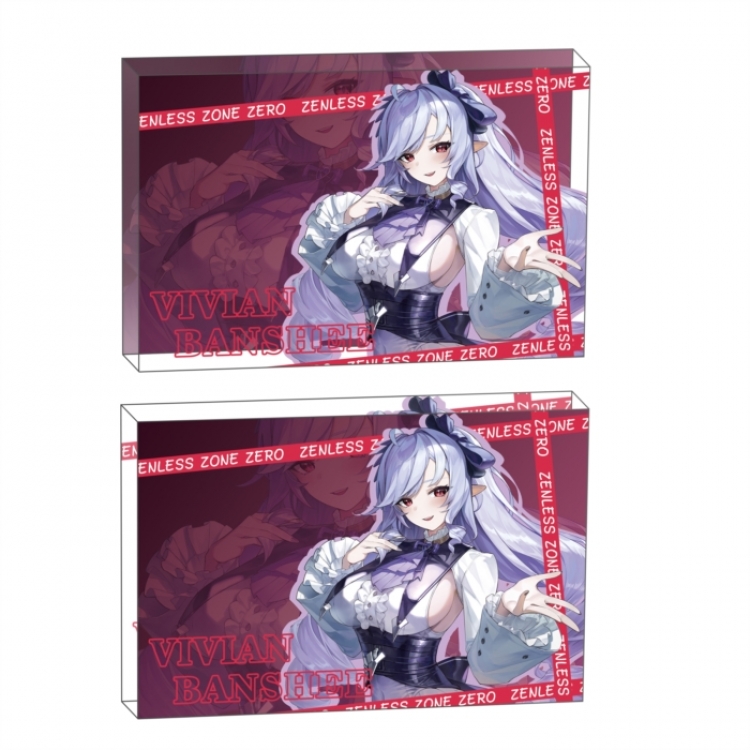 Zenless Zone Zero Anime game acrylic card brick desktop decoration 8X12X1.2cm