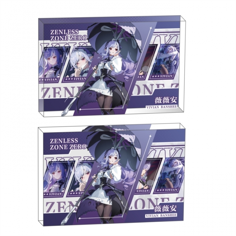 Zenless Zone Zero Anime game acrylic card brick desktop decoration 8X12X1.2cm