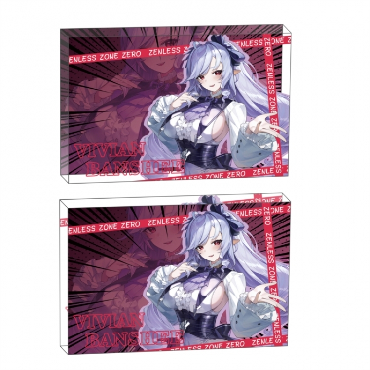 Zenless Zone Zero Anime game acrylic card brick desktop decoration 8X12X1.2cm