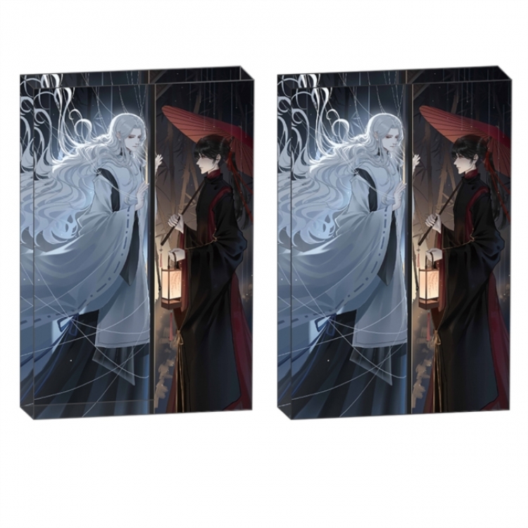 Embrace You Till the End of the Game Anime game acrylic card brick desktop decoration 8X12X1.2cm