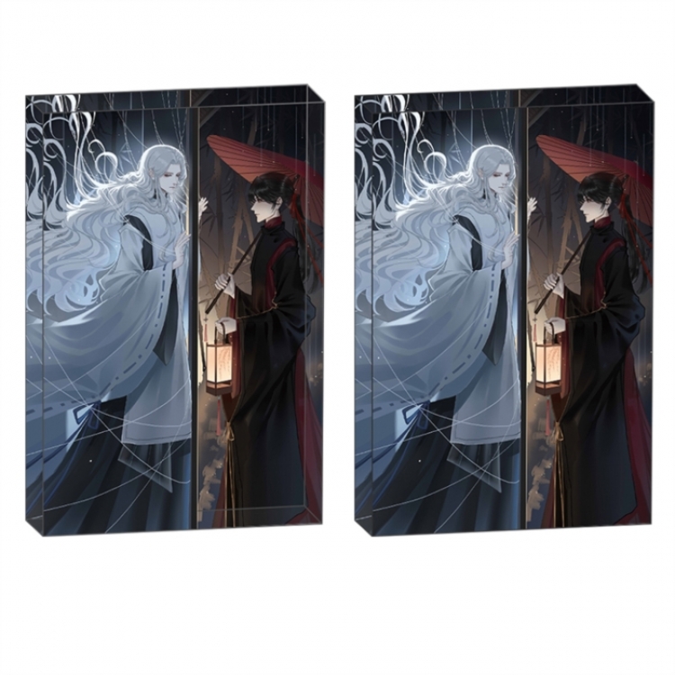Embrace You Till the End of the Game Anime game acrylic card brick desktop decoration 8X12X1.2cm