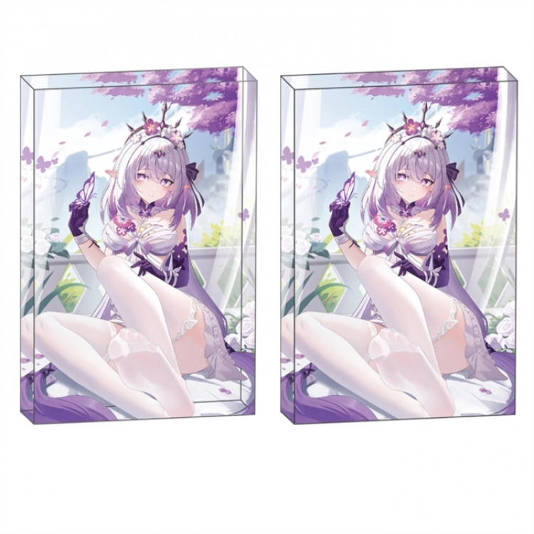  Honkai: Star Rail Anime game acrylic card brick desktop decoration 8X12X1.2cm