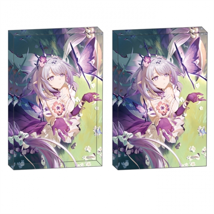  Honkai: Star Rail Anime game acrylic card brick desktop decoration 8X12X1.2cm
