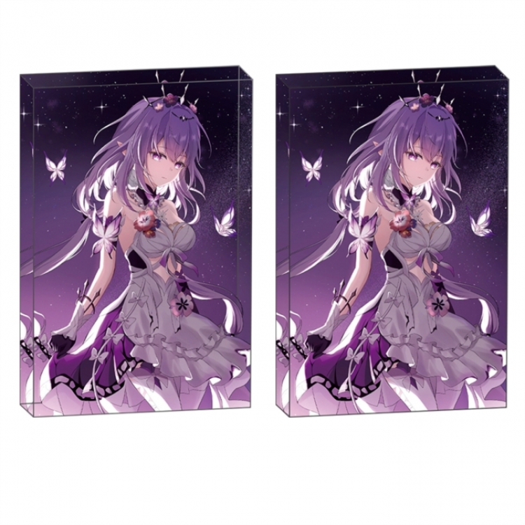  Honkai: Star Rail Anime game acrylic card brick desktop decoration 8X12X1.2cm