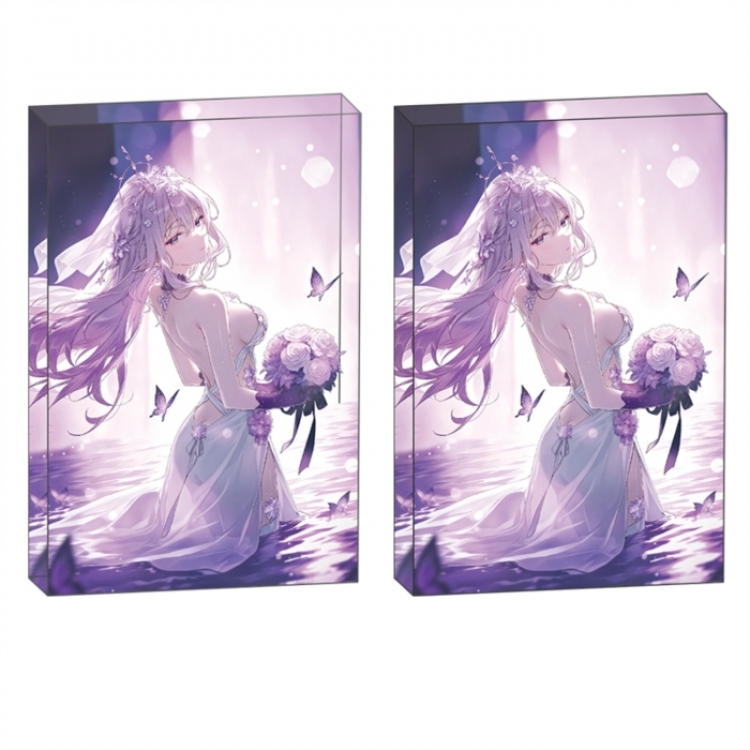  Honkai: Star Rail Anime game acrylic card brick desktop decoration 8X12X1.2cm