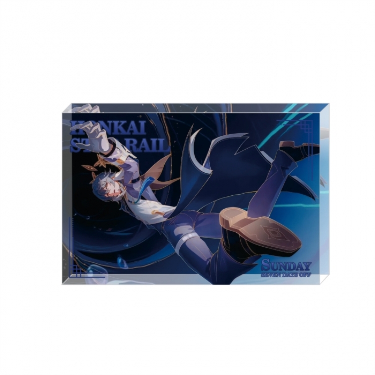 Honkai: Star Rail Anime game acrylic card brick desktop decoration 8X12X1.2cm