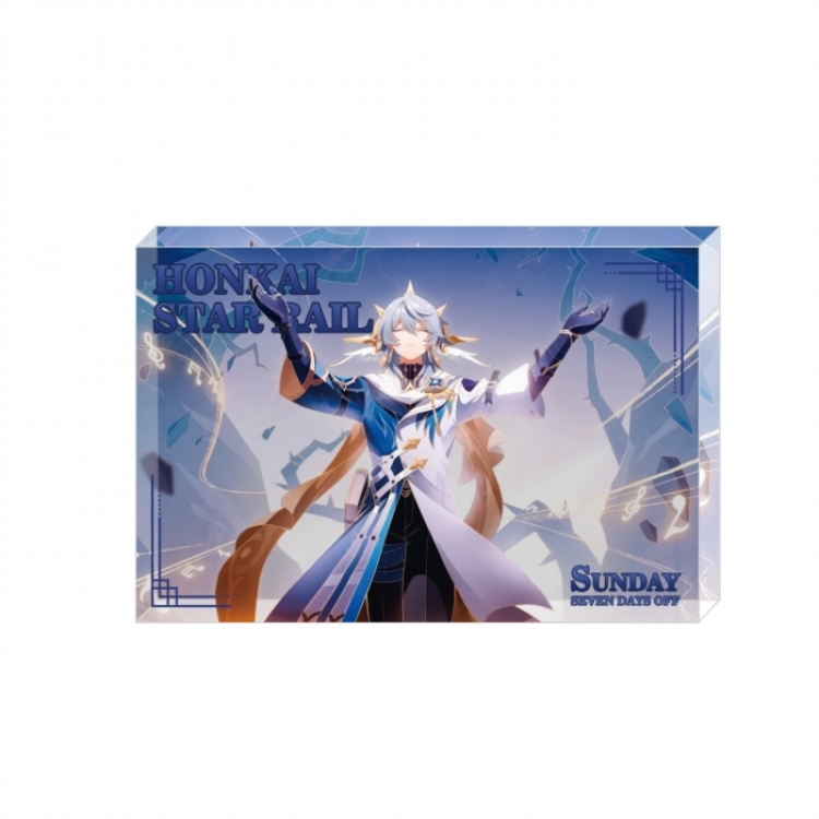 Honkai: Star Rail Anime game acrylic card brick desktop decoration 8X12X1.2cm