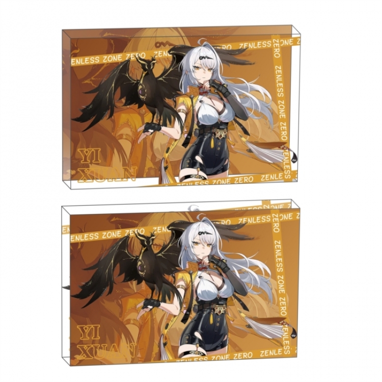 Zenless Zone Zero  Anime game acrylic card brick desktop decoration 8X12X1.2cm