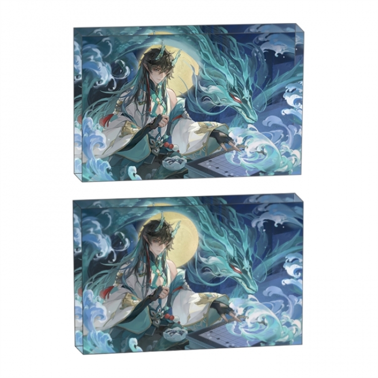 Honkai:StarRail Anime game acrylic card brick desktop decoration 8X12X1.2cm
