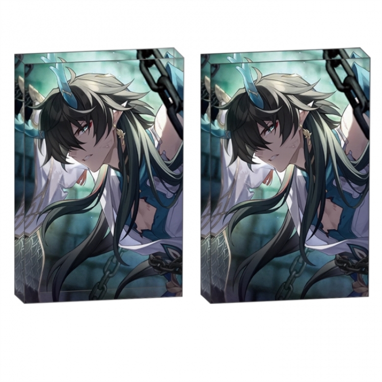 Honkai:StarRail Anime game acrylic card brick desktop decoration 8X12X1.2cm