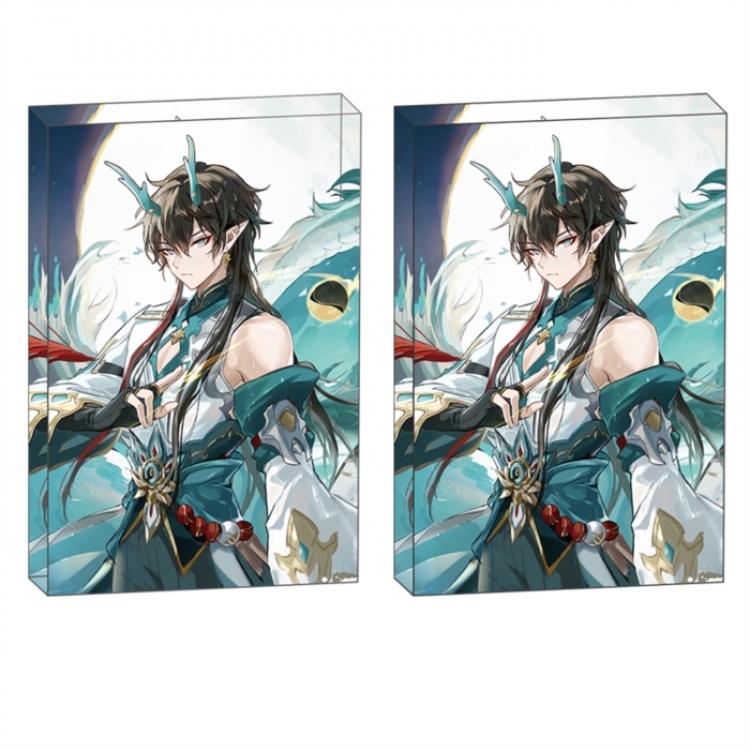 Honkai:StarRail Anime game acrylic card brick desktop decoration 8X12X1.2cm