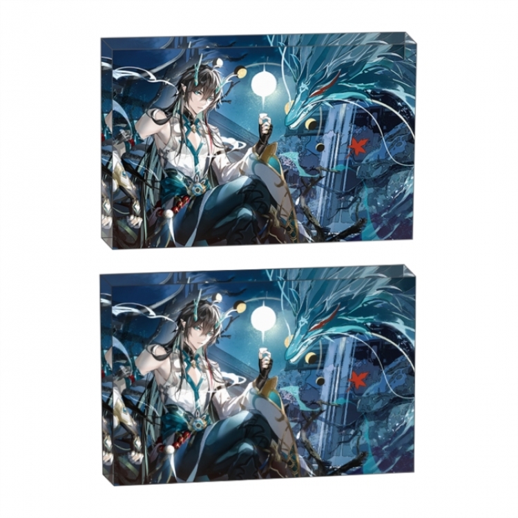 Honkai:StarRail Anime game acrylic card brick desktop decoration 8X12X1.2cm