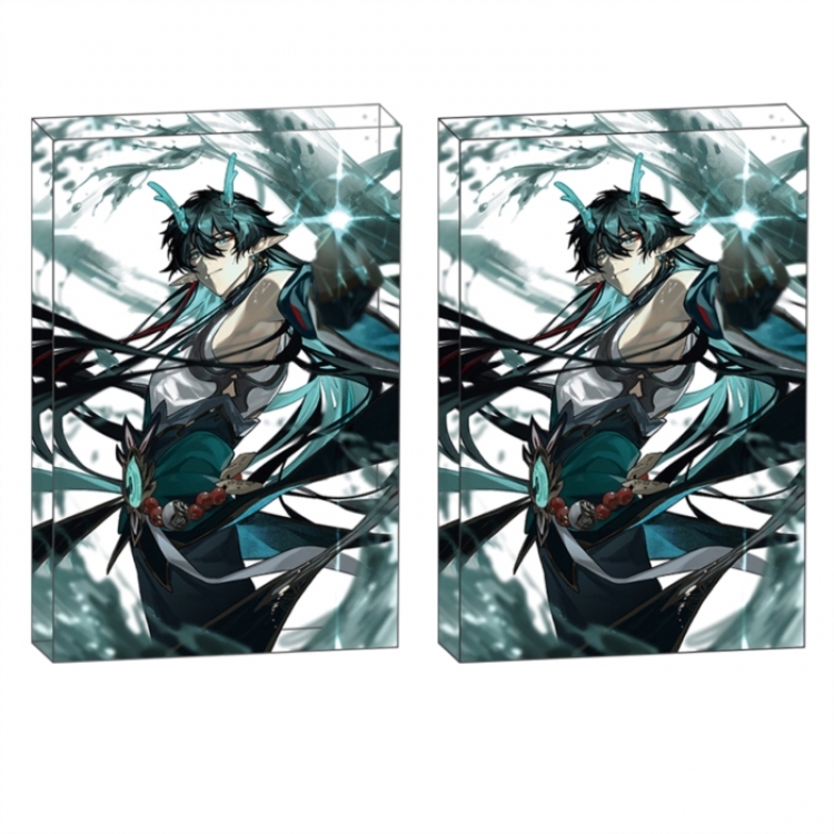 Honkai:StarRail Anime game acrylic card brick desktop decoration 8X12X1.2cm
