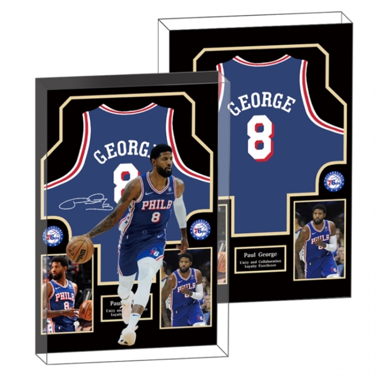 paul george Anime game acrylic card brick desktop decoration 8X12X1.2cm