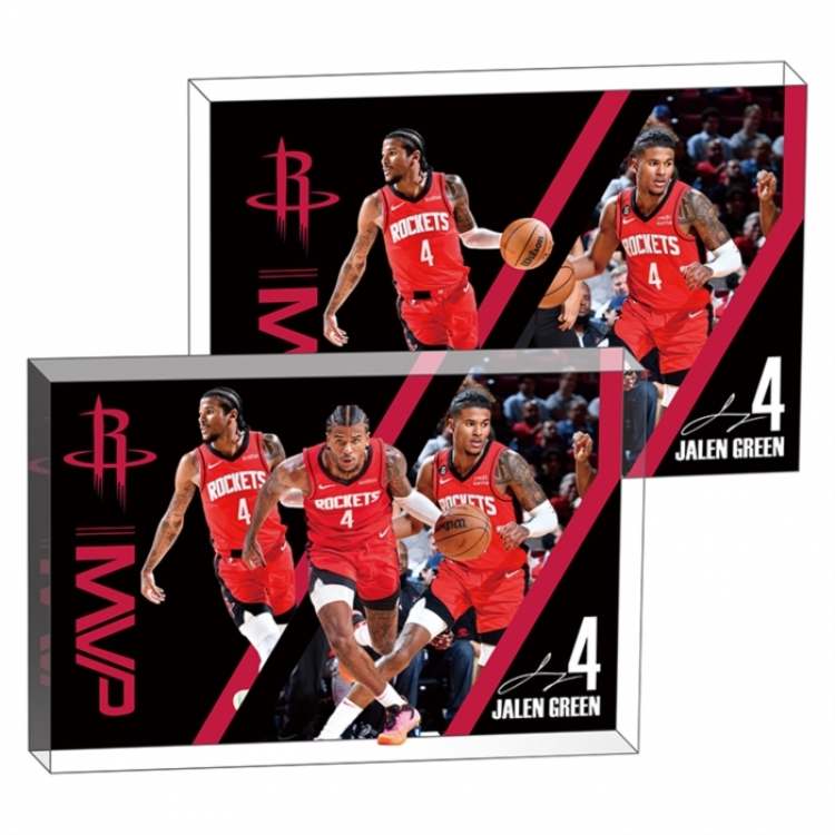 Jay Green Anime game acrylic card brick desktop decoration 8X12X1.2cm