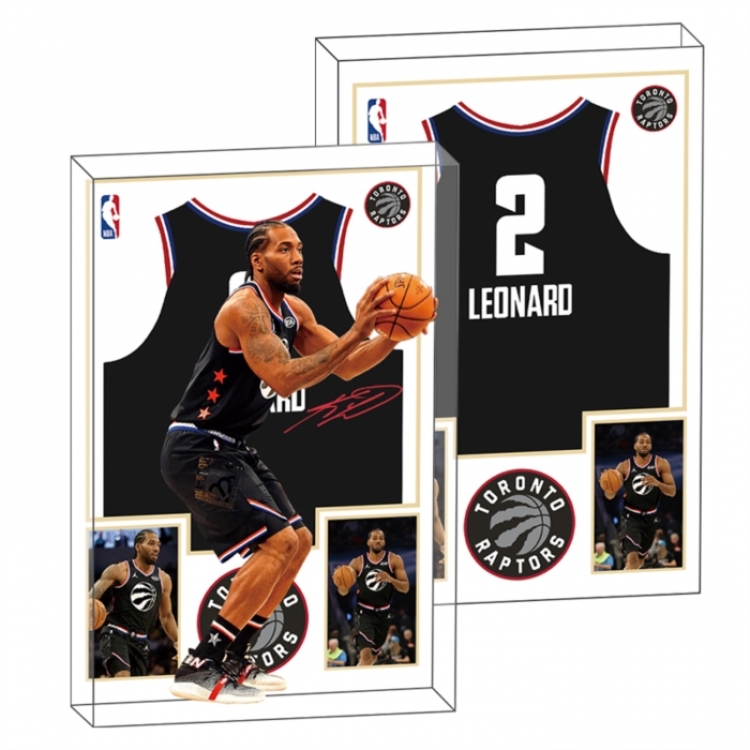 Kawhi Leonard Anime game acrylic card brick desktop decoration 8X12X1.2cm