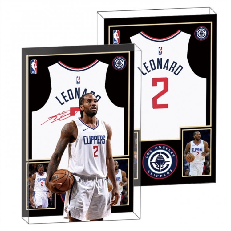 Kawhi Leonard Anime game acrylic card brick desktop decoration 8X12X1.2cm