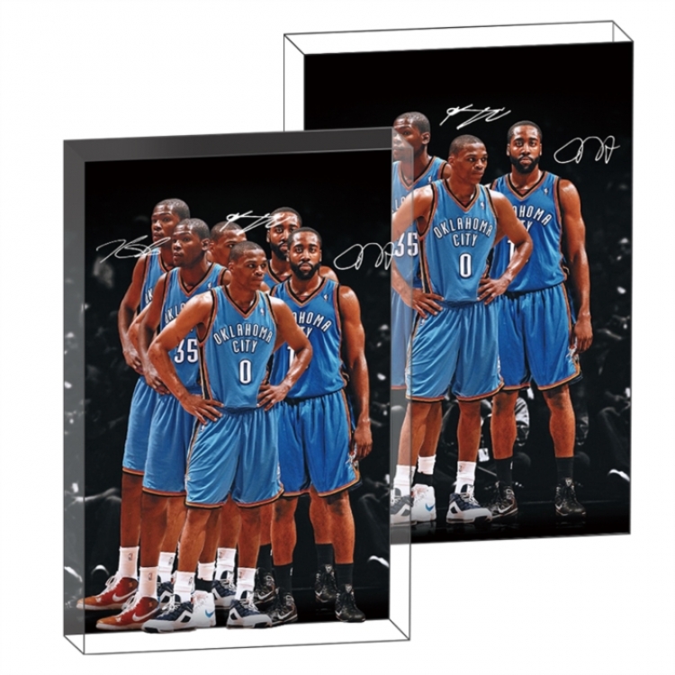 Thunder Three Young Masters Anime game acrylic card brick desktop decoration 8X12X1.2cm