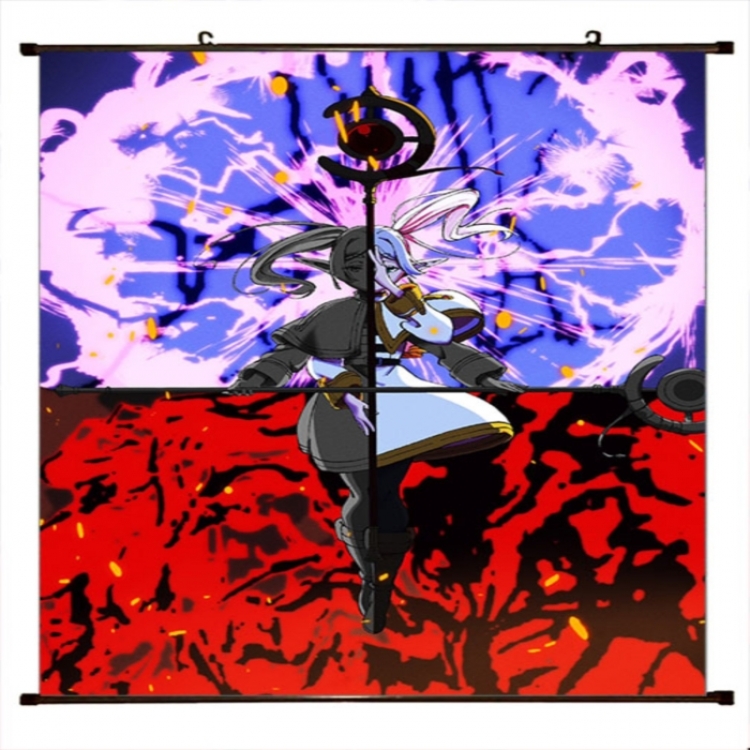 Frieren: Beyond Journey's Anime black Plastic rod Cloth painting Wall Scroll 60X90CM 