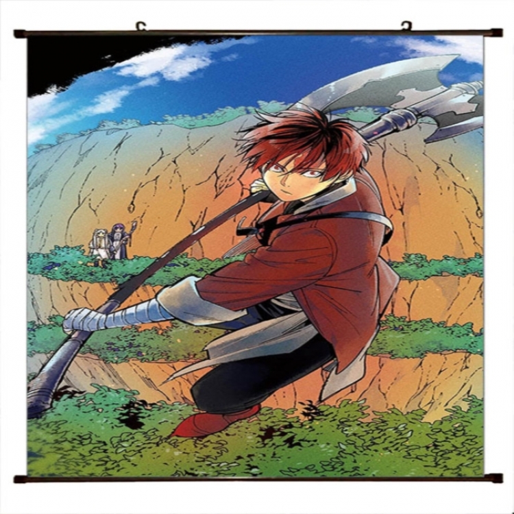 Frieren: Beyond Journey's Anime black Plastic rod Cloth painting Wall Scroll 60X90CM 