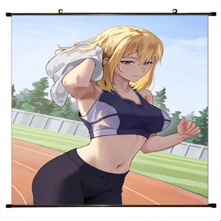 Solo Leveling:Arise Anime black Plastic rod Cloth painting Wall Scroll 60X90CM 