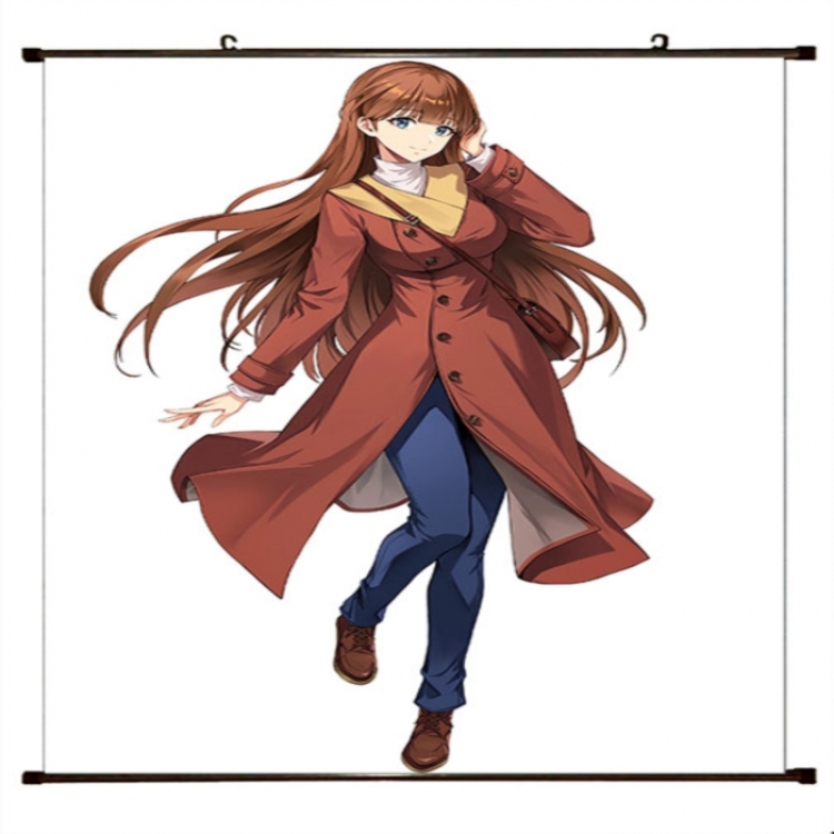 Solo Leveling:Arise Anime black Plastic rod Cloth painting Wall Scroll 60X90CM 