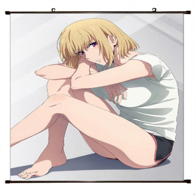 Solo Leveling:Arise Anime black Plastic rod Cloth painting Wall Scroll 60X90CM 