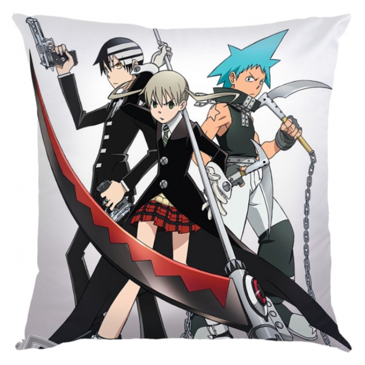 Soul Eater Anime square full-color pillow cushion 45X45CM NO FILLING 