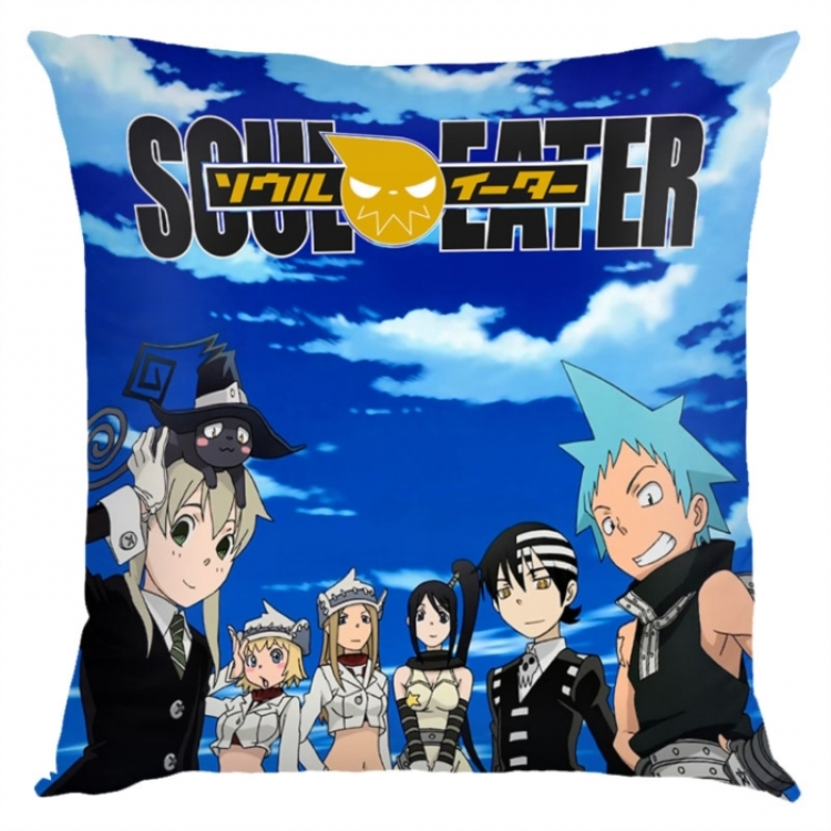 Soul Eater Anime square full-color pillow cushion 45X45CM NO FILLING 