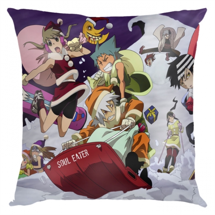 Soul Eater Anime square full-color pillow cushion 45X45CM NO FILLING 
