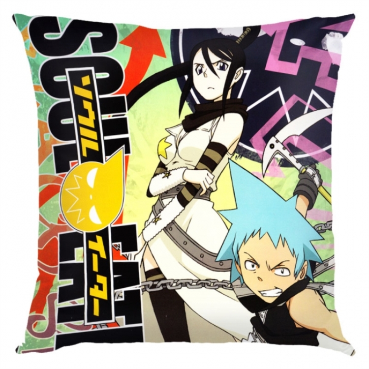 Soul Eater Anime square full-color pillow cushion 45X45CM NO FILLING 