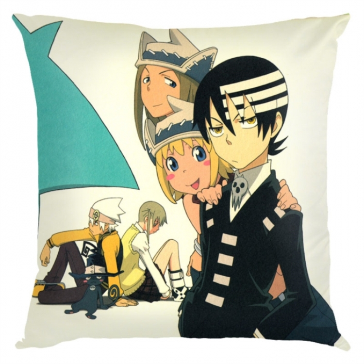 Soul Eater Anime square full-color pillow cushion 45X45CM NO FILLING 