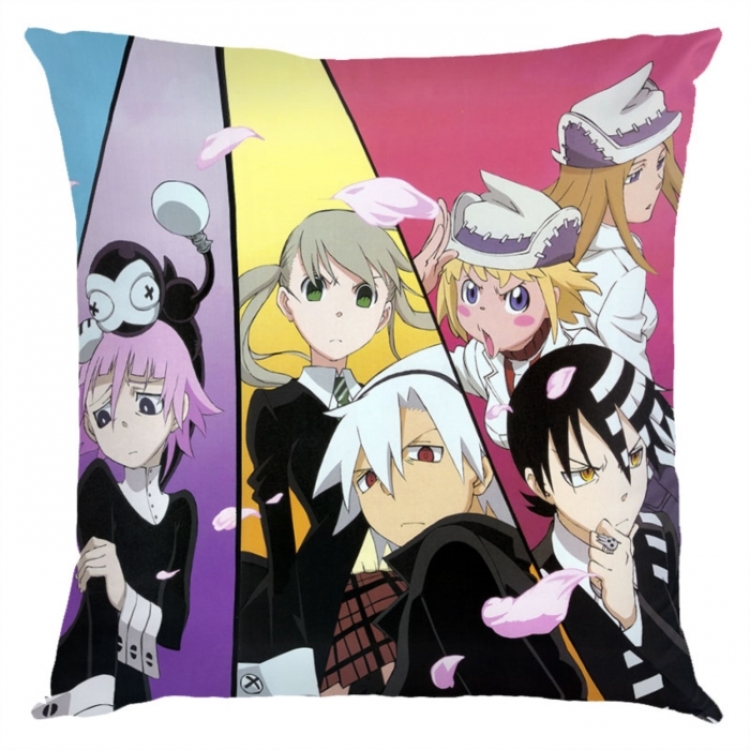 Soul Eater Anime square full-color pillow cushion 45X45CM NO FILLING 