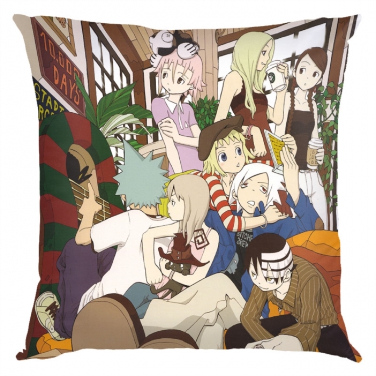 Soul Eater Anime square full-color pillow cushion 45X45CM NO FILLING 