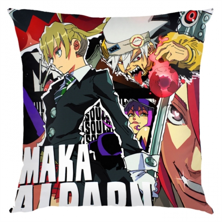 Soul Eater Anime square full-color pillow cushion 45X45CM NO FILLING 