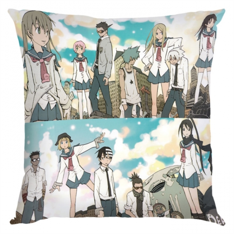 Soul Eater Anime square full-color pillow cushion 45X45CM NO FILLING 