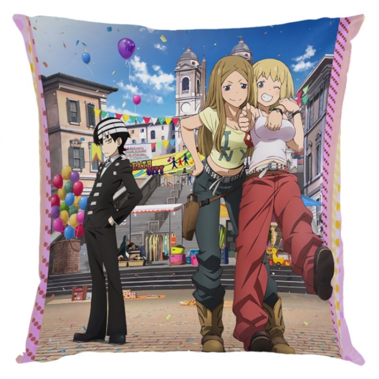 Soul Eater Anime square full-color pillow cushion 45X45CM NO FILLING 