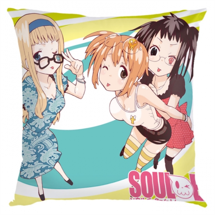 Soul Eater Anime square full-color pillow cushion 45X45CM NO FILLING 