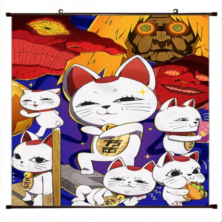 DANDADAN Anime black Plastic rod Cloth painting Wall Scroll 60X90CM 