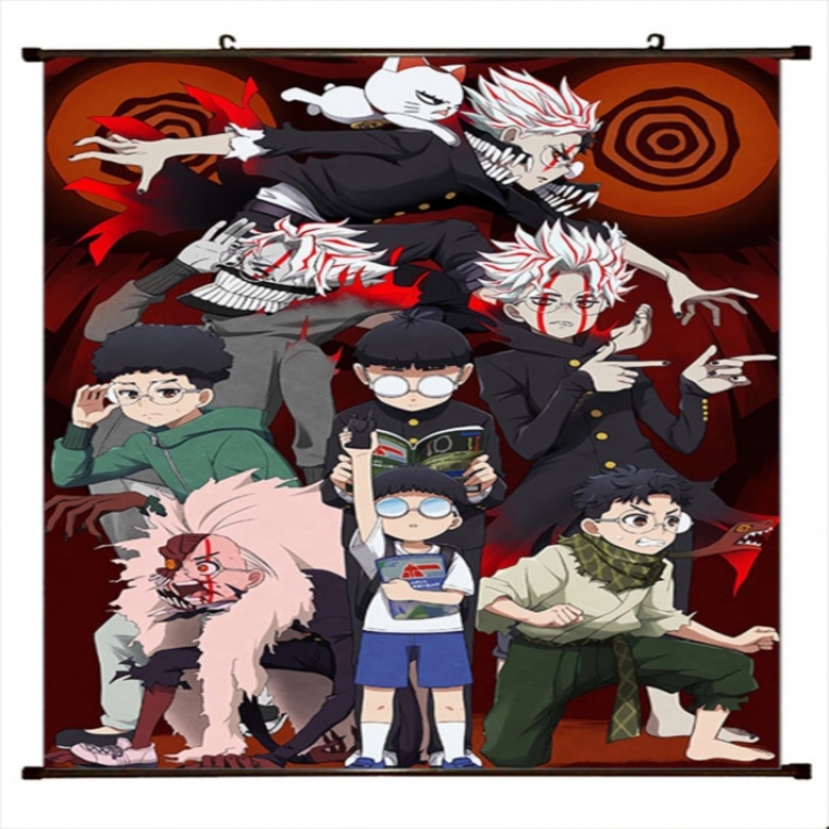 DANDADAN Anime black Plastic rod Cloth painting Wall Scroll 60X90CM 