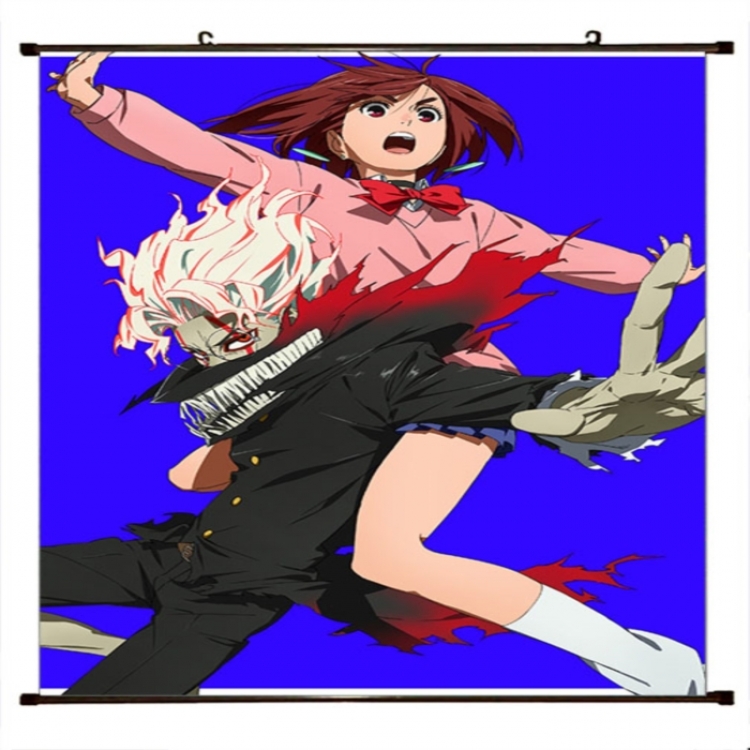 DANDADAN Anime black Plastic rod Cloth painting Wall Scroll 60X90CM 