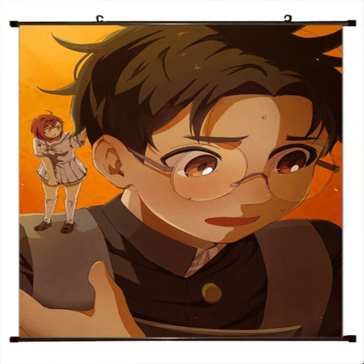 DANDADAN Anime black Plastic rod Cloth painting Wall Scroll 60X90CM 