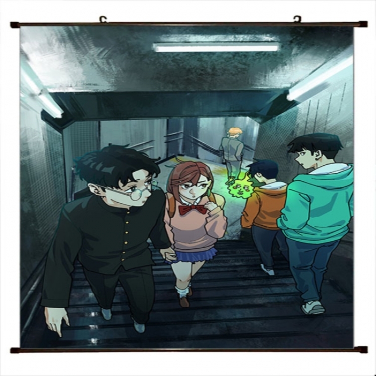 DANDADAN Anime black Plastic rod Cloth painting Wall Scroll 60X90CM 