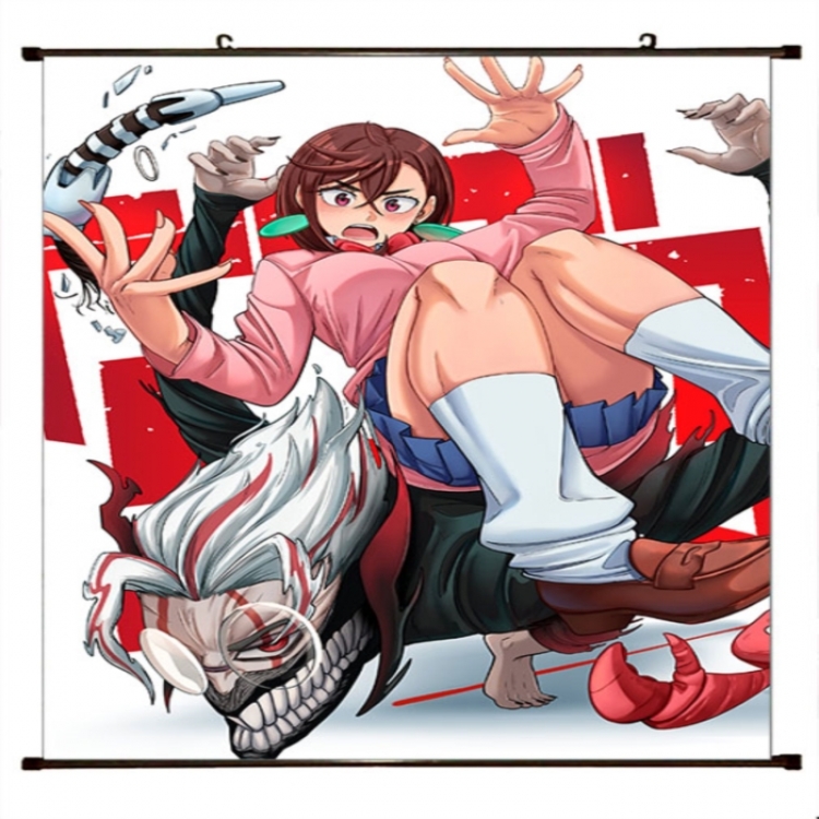 DANDADAN Anime black Plastic rod Cloth painting Wall Scroll 60X90CM