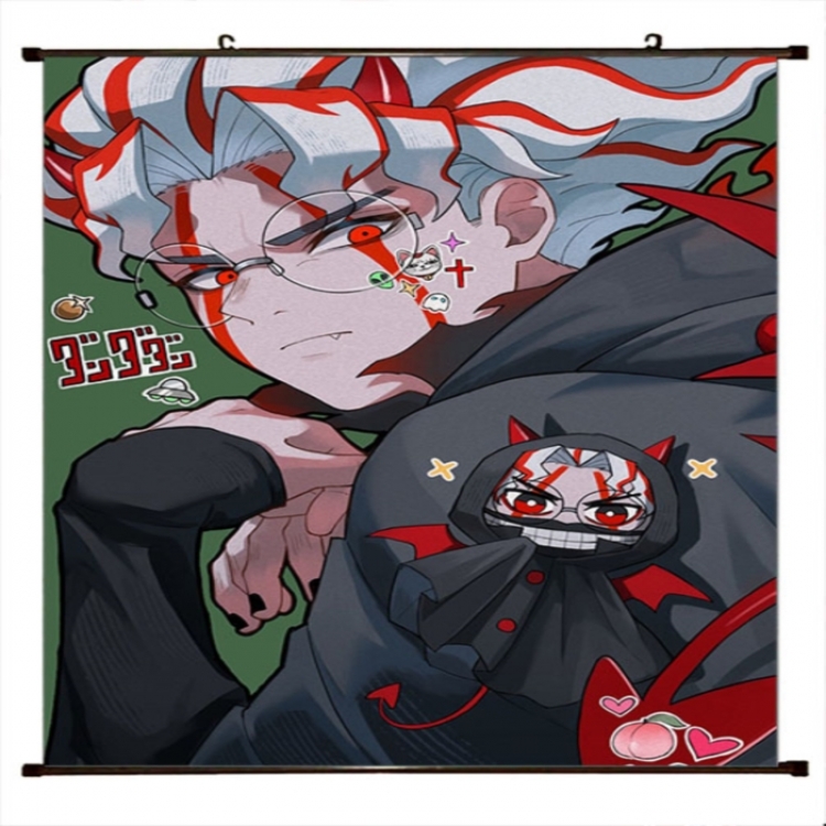 DANDADAN Anime black Plastic rod Cloth painting Wall Scroll 60X90CM 