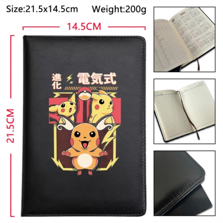 Pokemon Anime Printed PU Car Thread Notebook Hard Cover 21.5x14.5cm